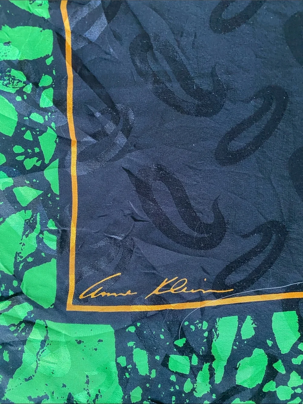 Anne Klein large vintage scarf silk?